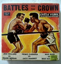 Castle Films Battles For The Crown 3027 8mm Max Baer Schmeling Films Vintage