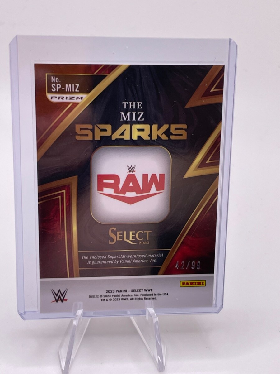 ◆Mai★select shop 2023 WWE Select - Panini - Sparks - Red /99 - #8 The Miz | eBay