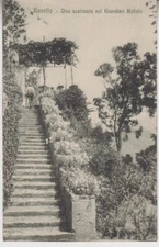 Ravello, ITALY. Scalinata nel Giardino Rufolo. Staircase in the Garden. Vintage.