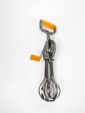 Vintage Orange Bakelite Hand Mixer - Stainless Steel, Excellent Condition! 🍊🥄