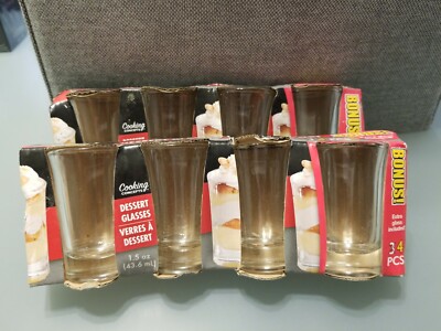 Cooking Concepts Dessert / Shot Glasses - 2 Sets of 4 - 1.5 oz. Barware