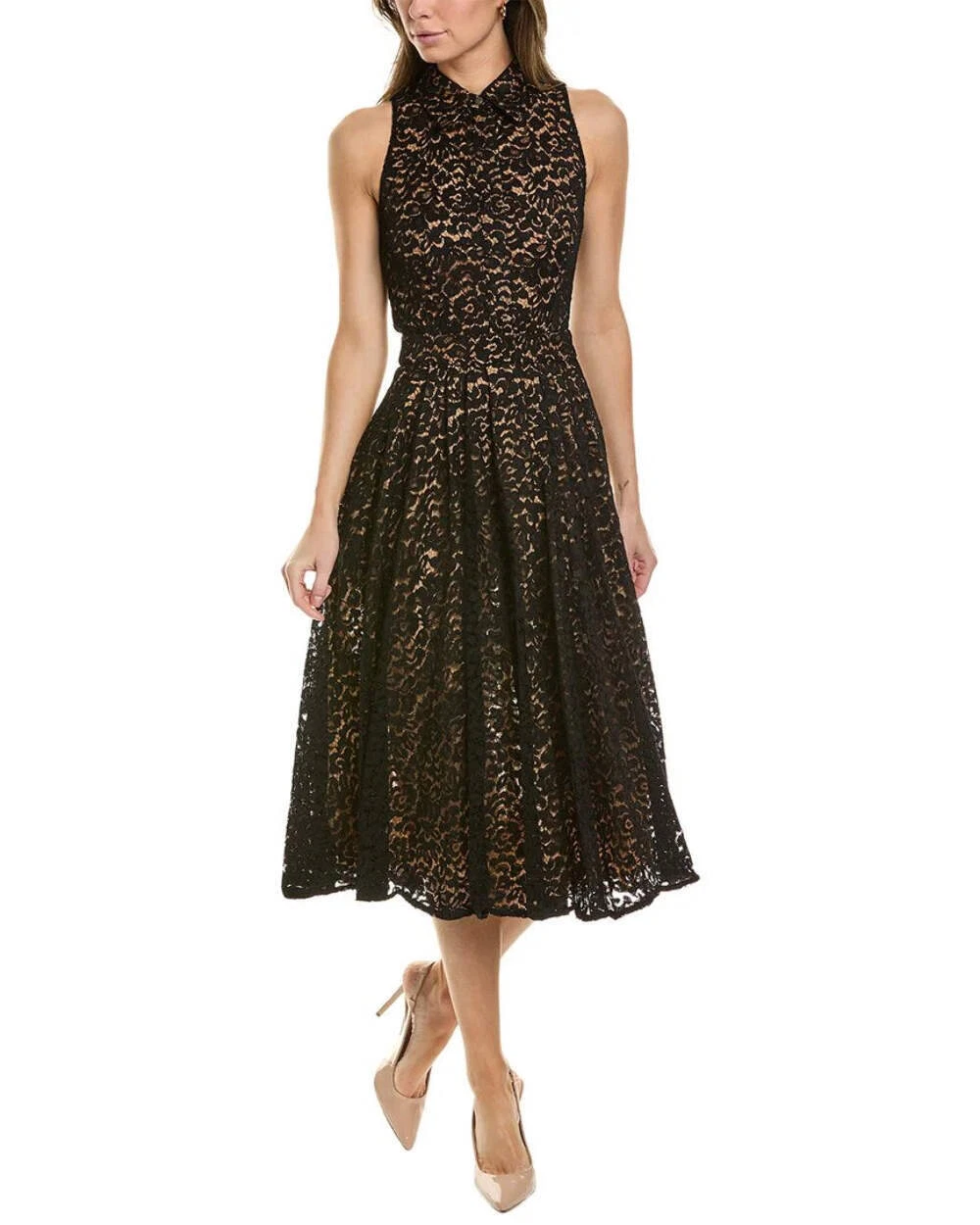 Abito Camicia Pizzo Floreale Collezione MICHAEL KORS 10A 2804