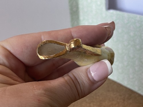 Miniature ceramic Slim Pitcher gold trim - Picture 4 of 6
