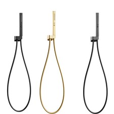 Two Settings ABS Bathroom Handheld Shower Sprayer With PVC Hose Brass Bracket