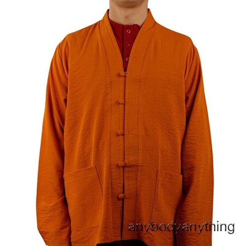Buddhistischer Mönch Kung Fu Baumwollmantel Tai Chi Shaolin Meditation Uniform - Bild 20 von 27