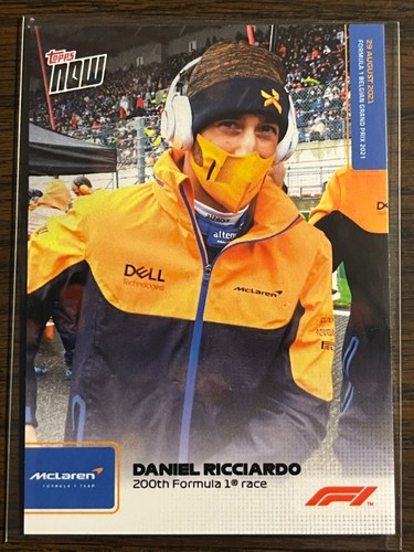 2021 Topps Now F1 Daniel Ricciardo #45 card