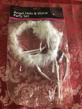 ANIOŁ WRÓŻKA HALO I RÓŻDŻKA ZESTAW IMPREZOWY FANTAZYJNE PRZEBRANIE PIŁKA TANIEC TEATR SZKOLNY POKAZ