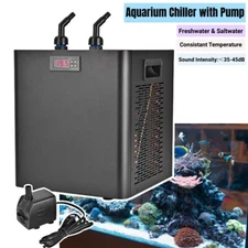 79Gal Aquarium Chiller Water Chiller 300L Fish Tank Cooler with Pump 1/3 HP New