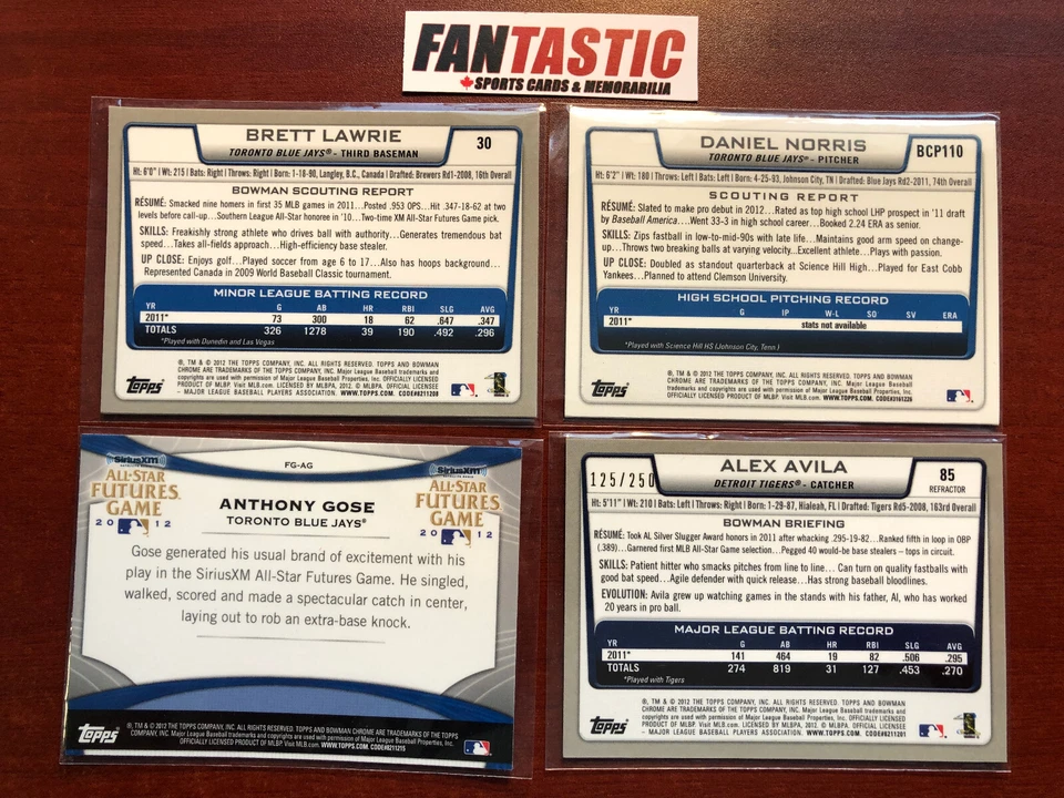 2012 Bowman Chrome YOU PICK Draft, Prospects RC FY etc. - Image 4 of 4