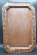 Vintage MCM Westwood Thermo-serv Large Charcuterie  Serving Tray 21x14 Greek Key