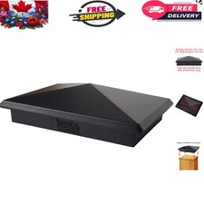 Premium Cast Aluminum 4" x 6" Post Cap - Pyramid Design for Lasting Protection