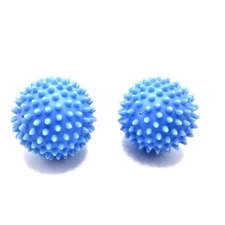 Dryer Balls 2 Pack Blue Reusable Home Fluff Laundry Eco-Friendly Fabric Softener