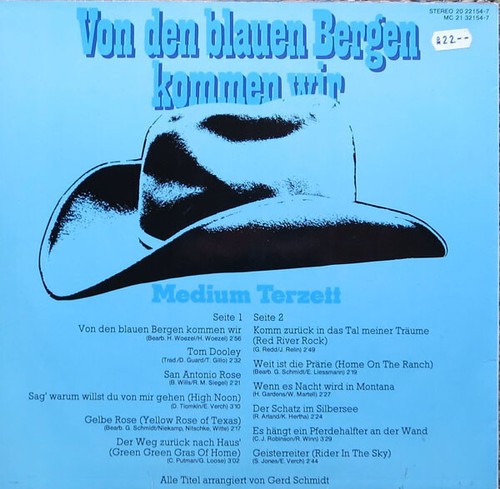 Medium Terzett / Von Den Blauen Bergen Kommen Wir / Vinyl / Schlager LPs / BASF - Picture 2 of 3