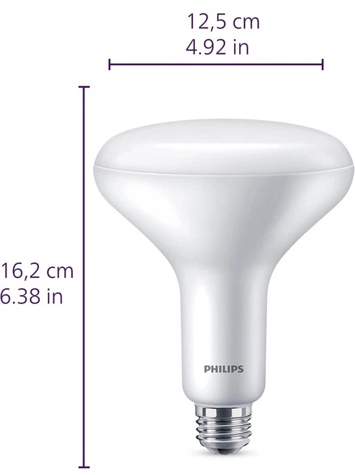 2 Philips LED Flood Light Bulbs Dimmable 5000K Daylight 7.2 W 65W Daylight BR30 - Image 3 of 4