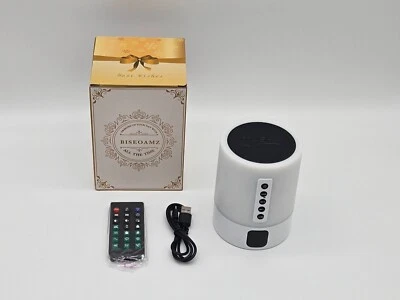 MARKENLOS Bluetooth Lautsprecher mit Licht Nachttischlampe Touch Dimmbar Wecker Tischlampe