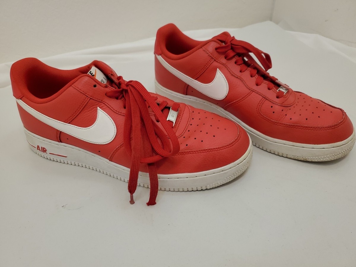 Vintage Nike Air Force One Sneakers Shoes AF-1 Men's Size 11 Red