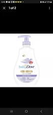 Baby Dove Sensitive Calming Moisture Newborn Liquid Body Wash Hypoallergenic 