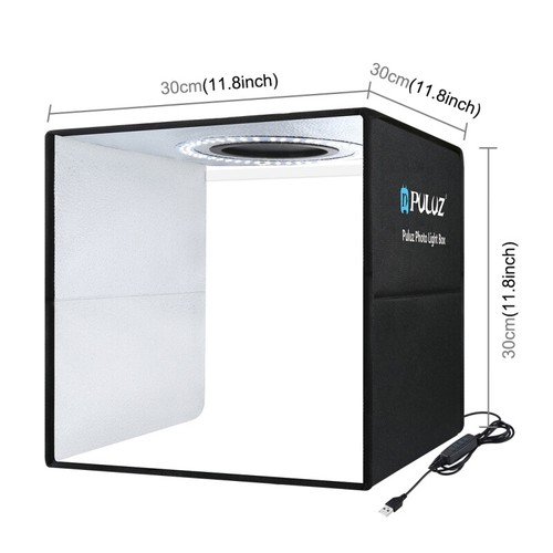 PULUZ UK STOCK 25/30/40/50/60/80/200cm Photo Studio Light Box Folding Dimmable - Picture 20 of 57