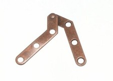 Pair Of Pivot Hinges Lh Left Hand Antique FB Plated Steel | Onestopdiy New