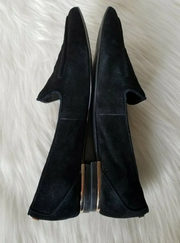 Ivanka Trump Mujer Zarina Negro Gamuza Punta Plana Talla 6.5 M Foto 4 de 4