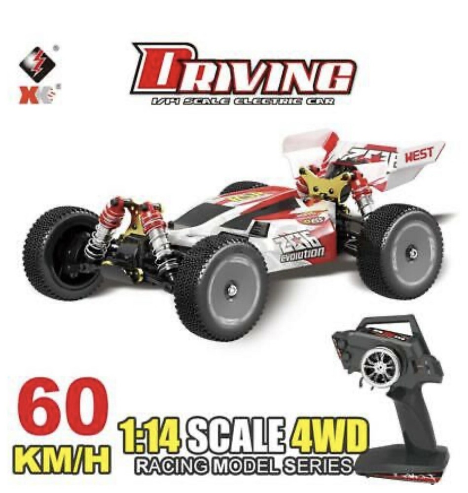 Wltoys XKS 144001 1/14 Scale 60km/h 4WD Off-Road RC Car 2.4GHz - Fast USA Shipping  