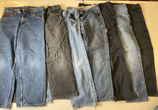 7 Pairs Boys Pants Jeans Size 12 Urban Pipeline Lee US Polo Assn Cherokee Cargo