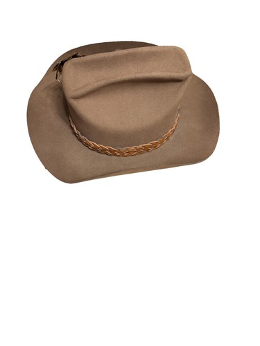 Vintage 1950’s-1960’s Dynafelt Water Repellent Fur Blend Feather Cowboy Hat - Picture 4 of 12