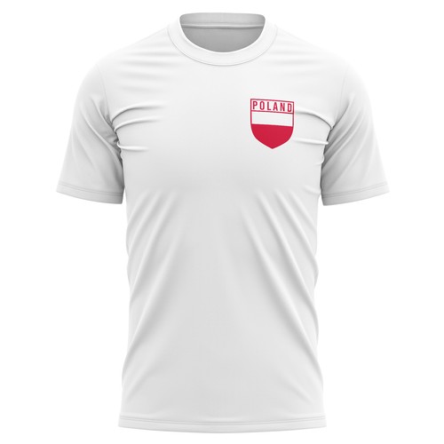 Mens Personalised Poland Badge T Shirt shirt Football Him Footie Supporter Eu... - Picture 5 of 10