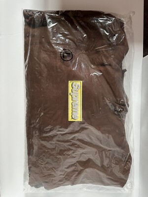 Supreme SS22 Bling Box Logo Hooded Sweatshirt Brown Size Large