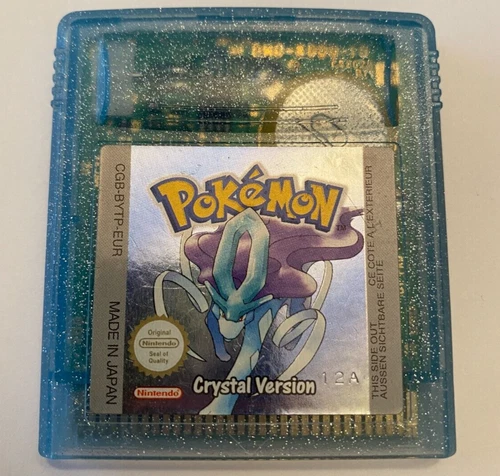100% Authentic Pokemon Crystal  Version English  New Battery Gameboy