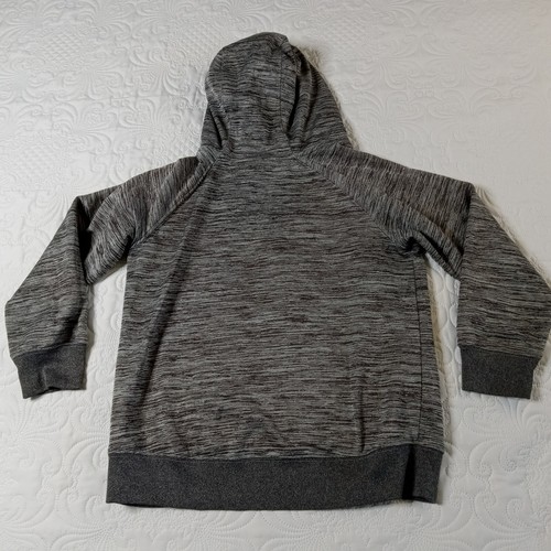 Jumpman Jordan Hoodie Sweatshirt Boys L 12-13 Yrs Black Gray Therma Fit EUC - Picture 2 of 6