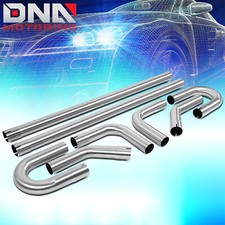 8pcs 2.5 Od Stainless Steel Straight Bend Diy Custom Mandrel Exhaust Pipe Kit
