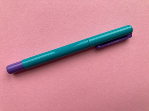 PENNA STILOGRAFICA VINTAGE SAKYO INOXCROM ANNI 80 SPAGNA - BLU - Foto 2 di 3