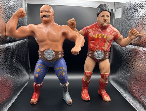 Vintage WWF Tag Team Champions Iron Sheik & Ni...