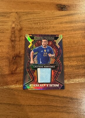 Lautaro Martinez 2023-24 Panini Obsidian Eruption Orange /99 Game Worn Patch Kit