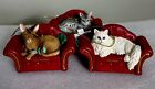 3 Kurt Adler Cat Ornament Persian Abyssinian American Shorthair Nwt