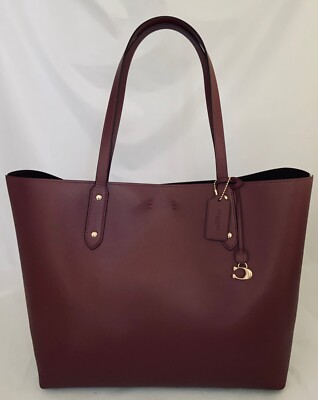 COACH 76730 Refined Calf Leather Large Central Tote 39 Bag GD