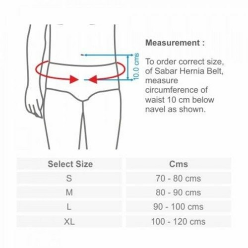 Inguinal Groin Single Hernia Support Belt Left & Right Side One Truss Pads - Picture 2 of 2