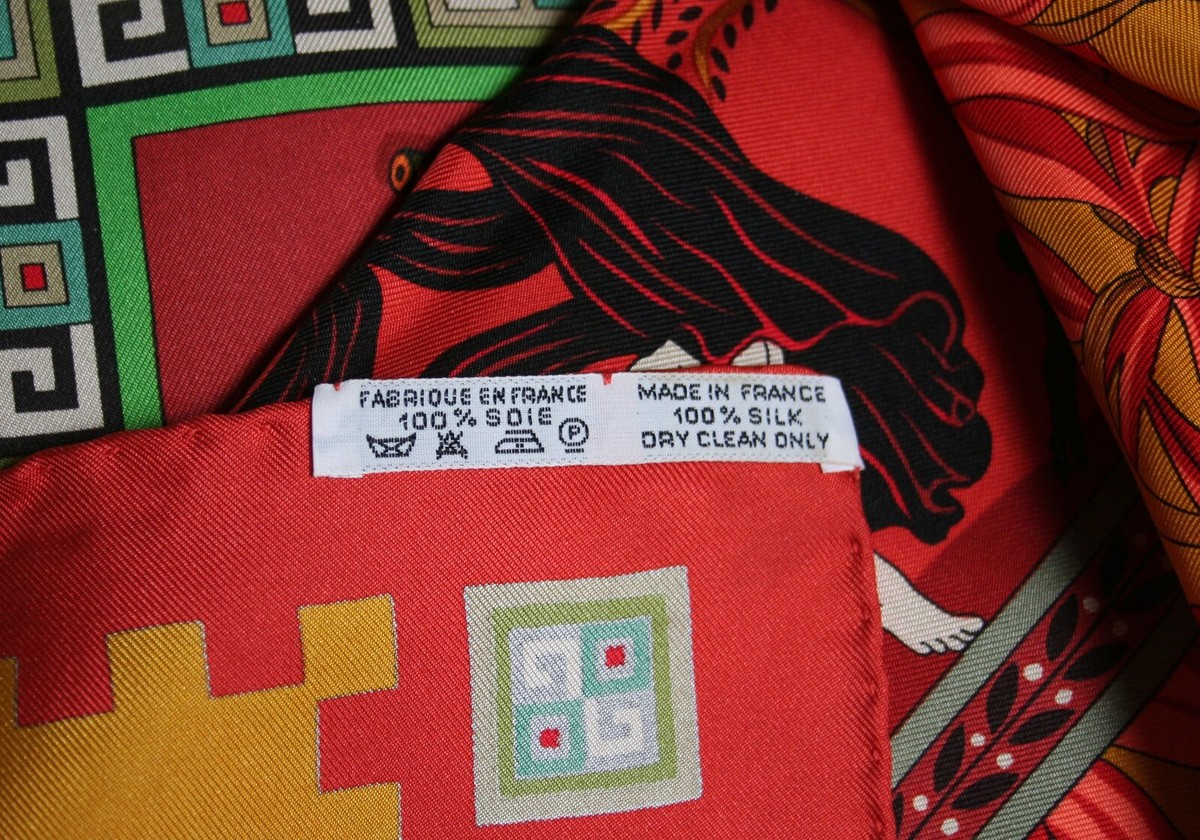 Hermes Vintage Scarf Musique des Dieux in Box Rare Marvelous