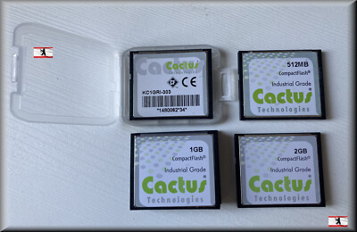 Cactus Compact Flash CF 256MB 512MB 1GB 2GB mit Schutzhülle