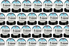 200 Rolls 2 Cases of 100 Rolls 3M 165 TEMFLEX Black 3/4" Vinyl Electrical Tape