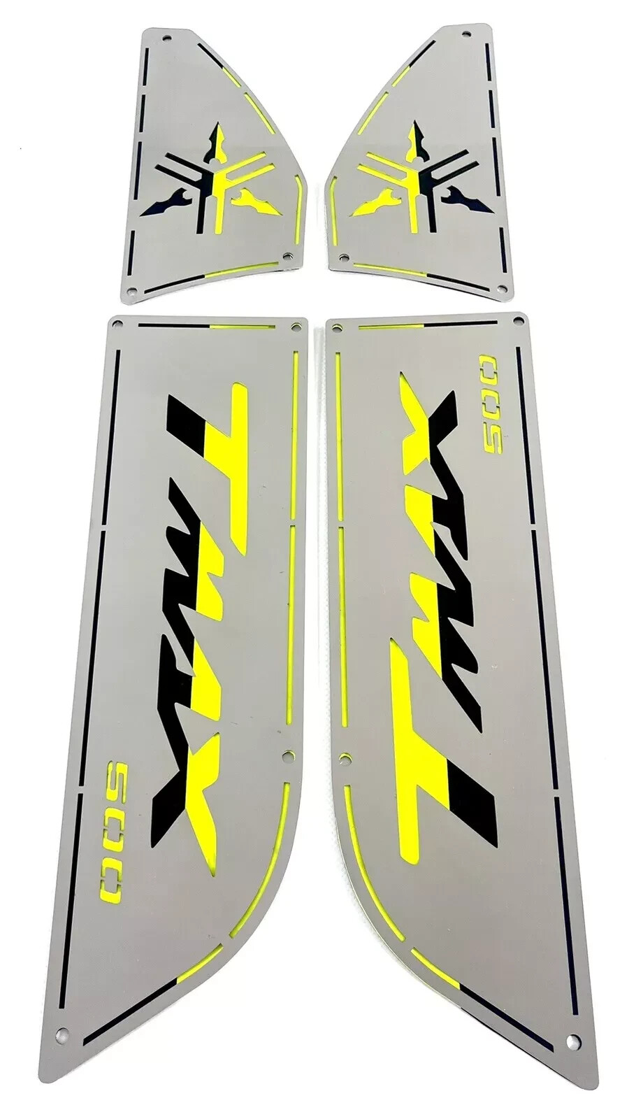 Pedane poggiapiedi Tmax 500 2001/2007 Sfondo Nero e Giallo Fluo