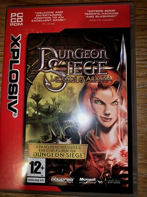 Dungeon Siege: Legends of Aranna (PC 2003) Full Game & Expansion RPG