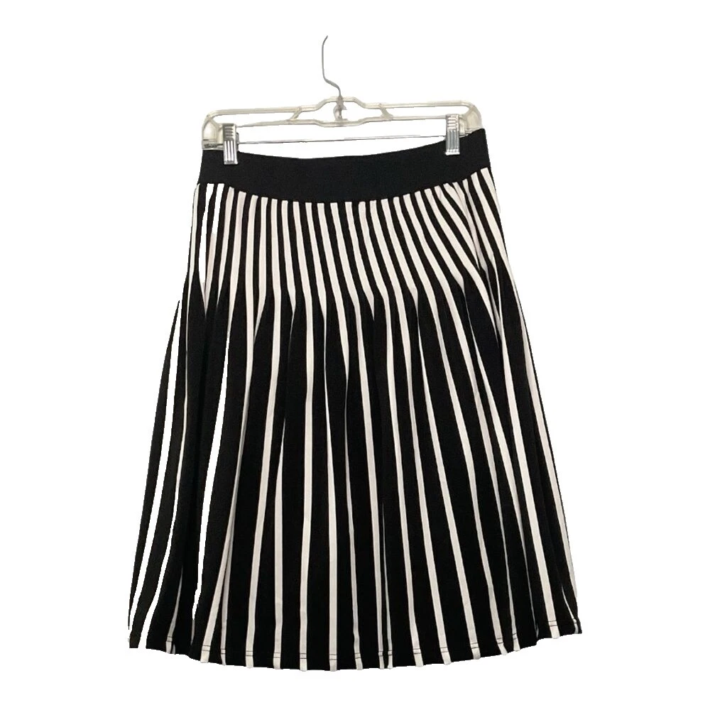 Pleated Striped Skirts for Women