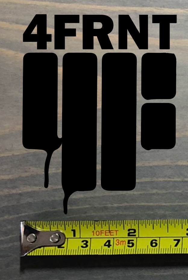 Adesivo Sci 4FRNT Decalcomania Salomon 3 5" Rossi Blizzard Nero Volkl Liberty