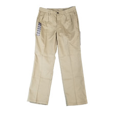 St John's Bay khaki chino pants men's 32x30 beige stretch preppy NEW