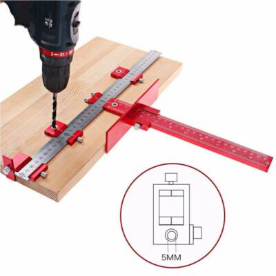 Woodworking Jig Drill Wood Dowel Guide Cabinet Handle 