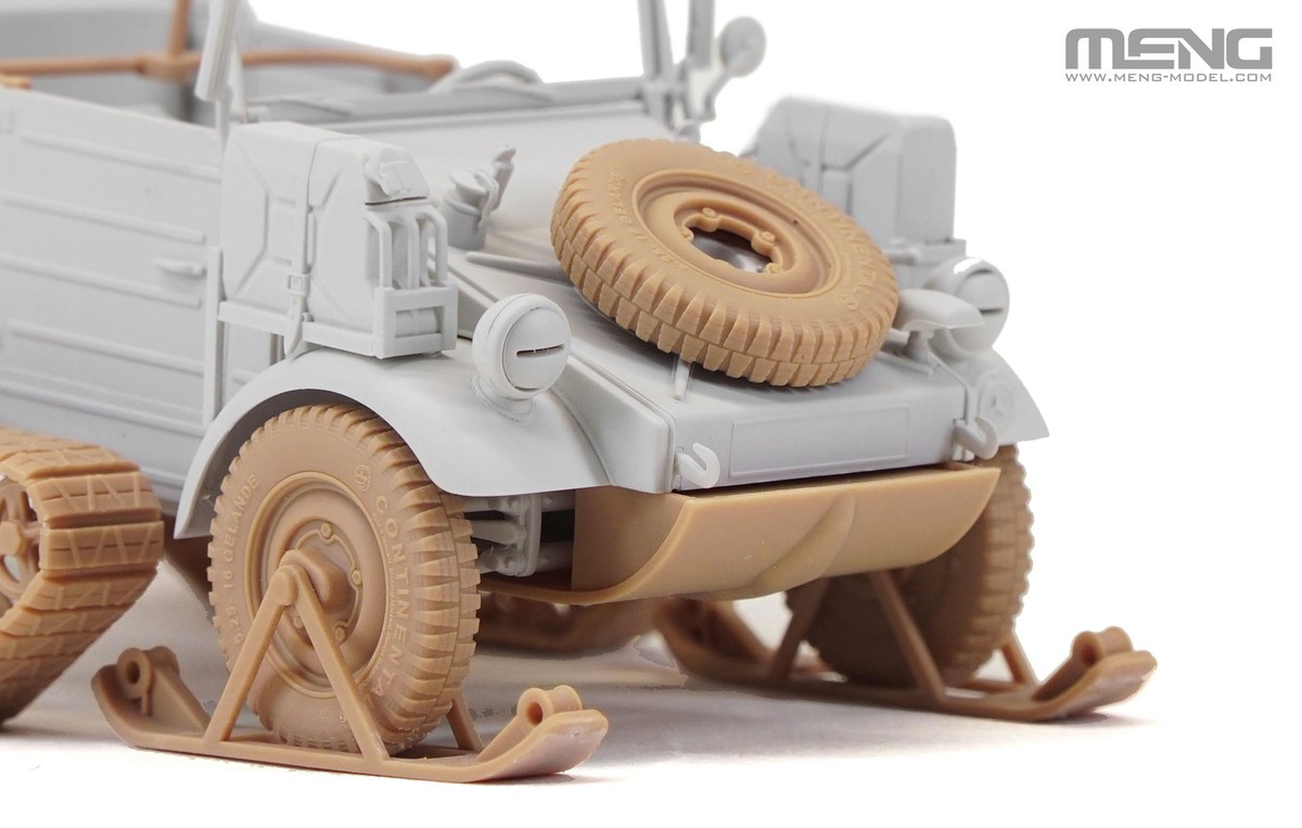 Kit Maquette MENG VS-018 1/35 - Kübelwagen Type 155 Half-Track Allemand - Modèle Plastique à Monter