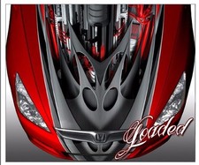 Race Car Truck Hood Wrap Vinyl Graphic Decal Style Loaded Race Car Truck Hood Wrap Vinyl Graphic Decal Style Loaded