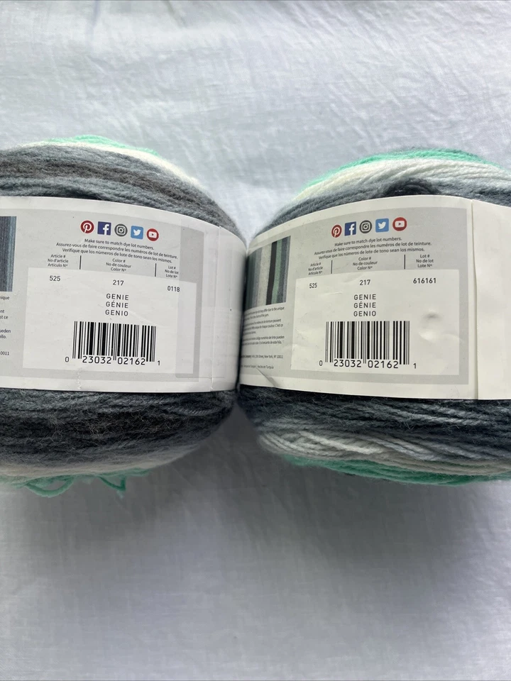 LOT of 2 MANDALA In GENIE #217 by Lion Brand 5.3oz 590yds 100% Acrylic - Image 2 of 4